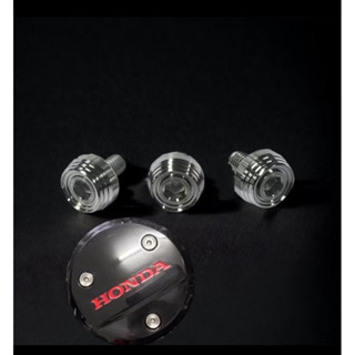 (เฉพาะน็อต)ชุดน็อตฝาครอบเครื่อง (ก้นหอยชั้น) 1ชุด 3คู่ น็อตฝ…