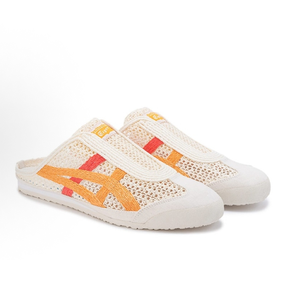 Onitsuka Tiger MEXICO 66 Sabot 1183A707-106 สีเขียว แดง รองเท้าลำลอง รองเท้าผ้าใบ