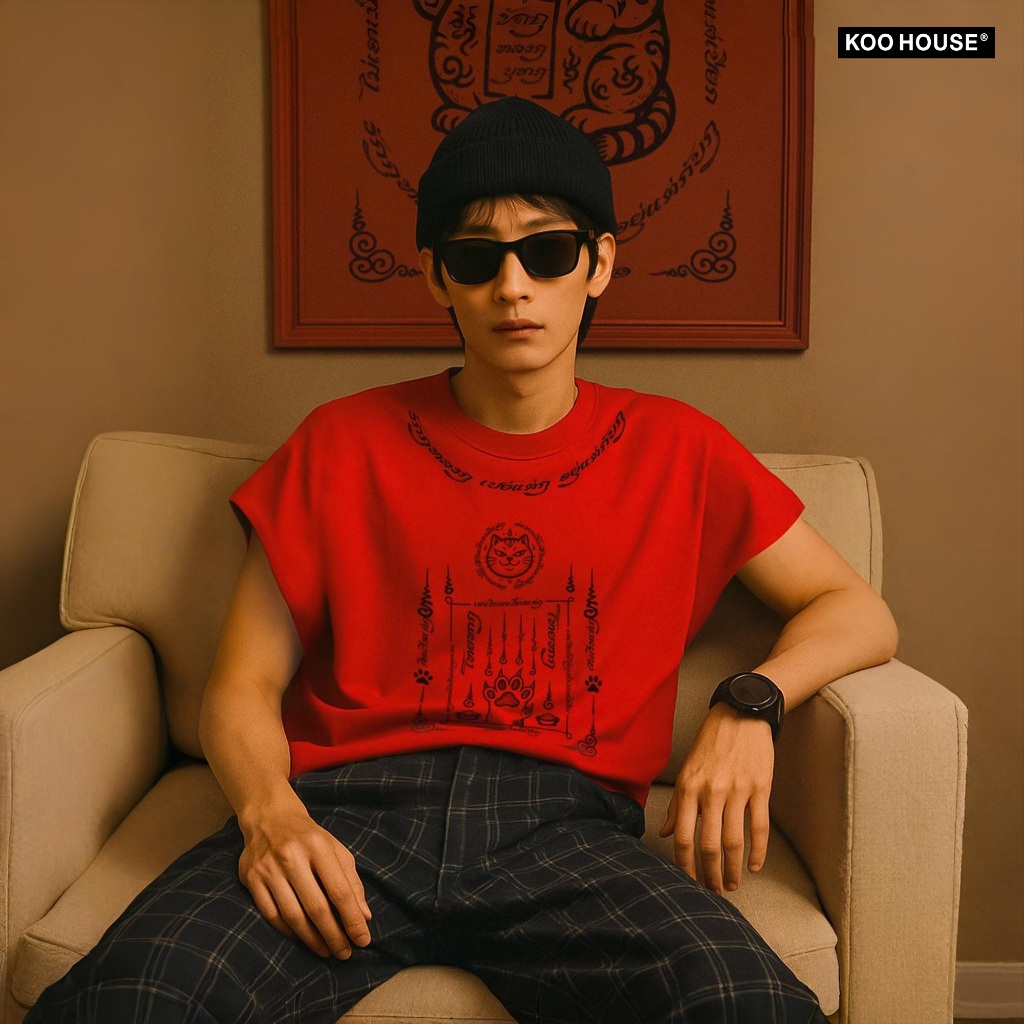 koo house l KOO CAT SPELLS l เสื้อโอเวอร์ไซส์ comb20