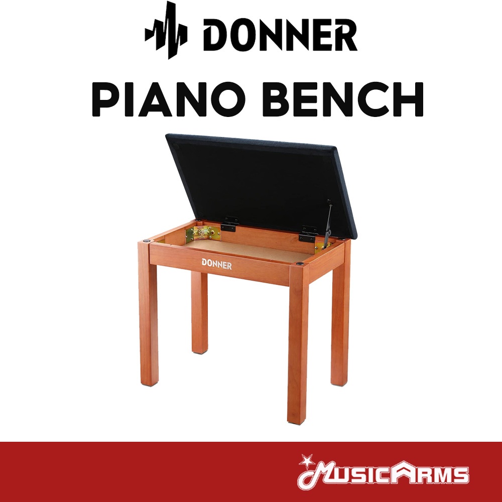 Donner Piano Bench เก้าอี้เปียโน Music Arms
