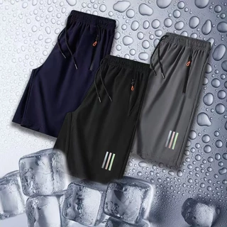 กางเกงขาสั้นแฟชั่นญี่ปุ่นเรียบง่าย ขนาด L-5XL กางเกงกีฬาชาย สวมใส่สบาย ผ้าแห้งเร็ว ราคาส่ง