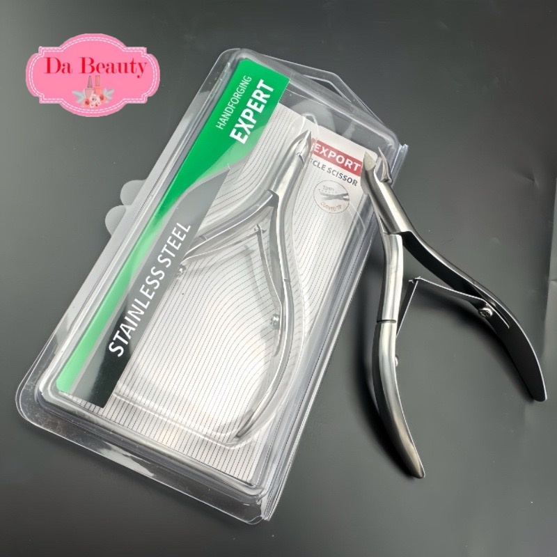 กรรไกรตัดหนังสแตนเลสสีเงินอย่างดี Stainl Steel Expert  ตัดหนังกำพร้า คมชัดมาก