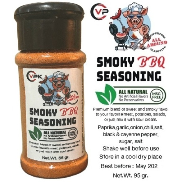 Smoky BBQ Seasoning, All Round Multipurpose Seasonings Barbecue BBQ Spice  Wood, Smoky Flavor-55gr-9