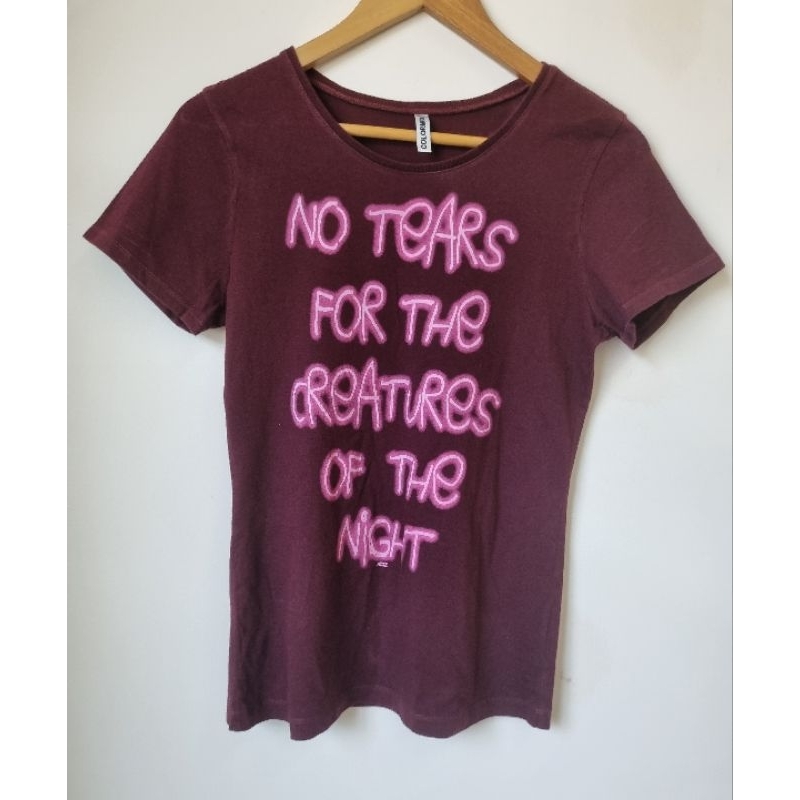 เอทูแซด เสื้อยืดผู้หญิง a.l.l.*z มือ2 สภาพดี มีตำหนิรอยด่าง สีหมองนิดนึง