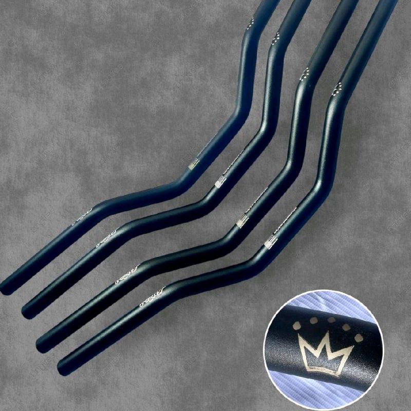 แฮนด์pcx ทุกรุ่น/Msx/fino/zoomer xแฮนด์มงกุฏแฮนด์อลูมิเนียมทรงกลางสีดำ