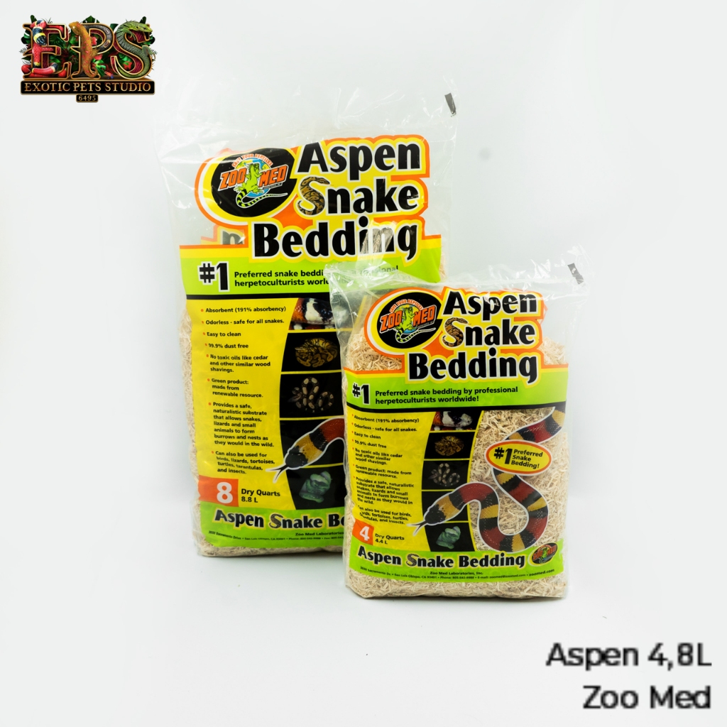 Zoomed Aspen Snake Bedding วัสดุรองพื้นสำหรับงู ปราศจากฝุ่น 99.9%