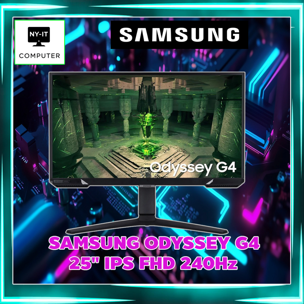 MONITOR SAMSUNG ODYSSEY G4 LS25BG400EEXXT - 25" IPS FHD 240Hz