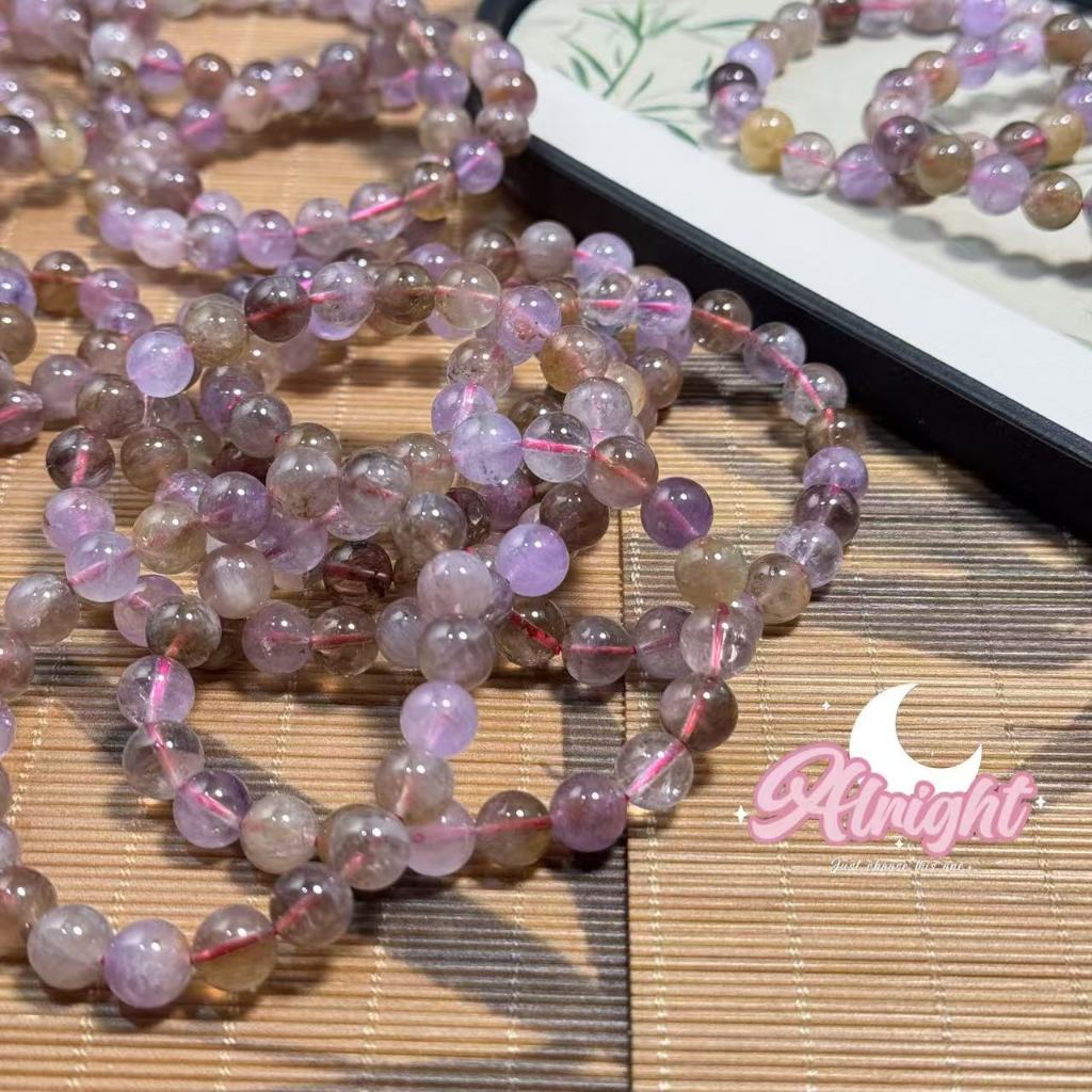Auralite 23 หินออร่าไลต์ 23 กำไลข้อมือ ออร่าไลต์ 23 ความรัก การเรียน ร่ำรวย สวยครบจบในเส้นเดียว 9มม
