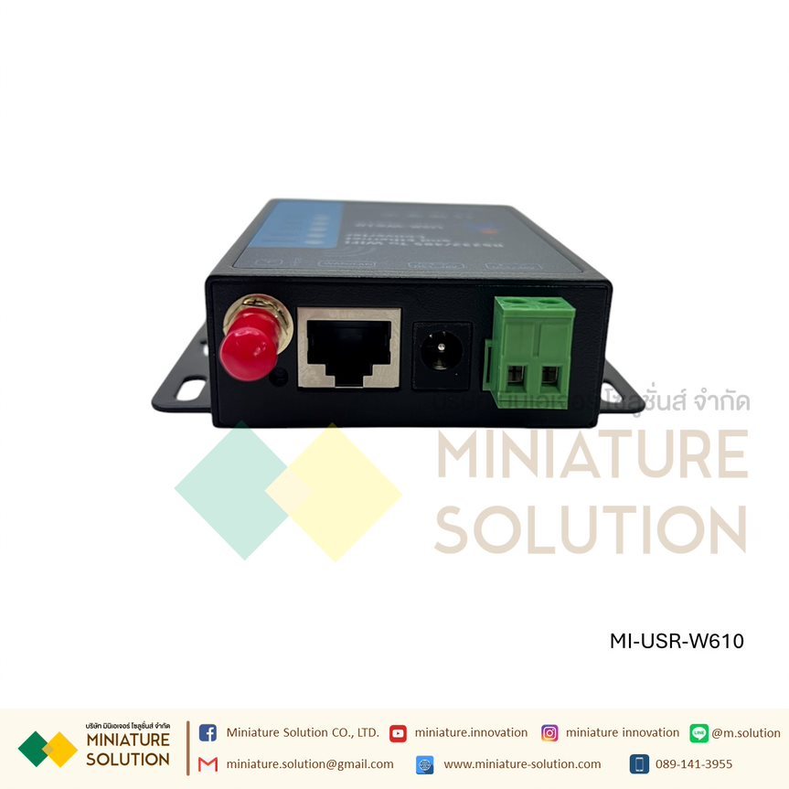 USR-W610 1 LAN Port Serial to WiFi Converter RS232/RS485 To WIFI/RJ45 โมดูลแปลงสัญญาณ PUSR IOT