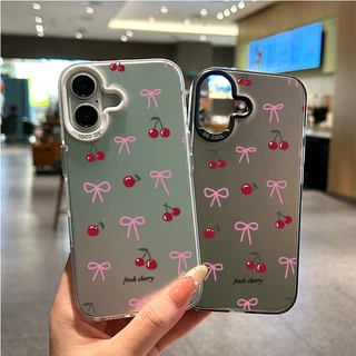 เชอร์รี่สดโบว์คอนท์ซอฟท์ เคสVIVO Y20 Y20s Y12s Y12A Y15s Y15A Y01 Y21 Y21T T1X Y33S Y33T Y17s Y28 Y16 Y02s Y56 Y91C Y1s