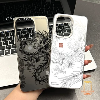 ลายมังกร แฟชั่นหรูหรา สําหรับ Infinix Smart8 Tecno Spark GO 2024 20 Pro Hot 40 40Pro 50i 30i 30 40i NOTE40PRO+5G 40PRO