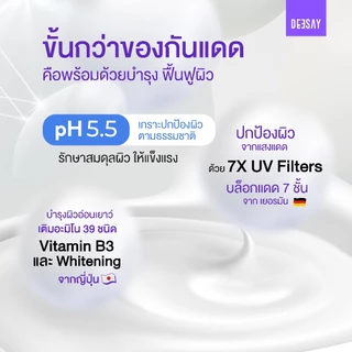 DEESAY : กันแดดสูตรเดย์ลี่เบาสบายผิว DEESAY DAILY DAYS AQUA MOIST SUNSCREEN SERUM SPF 50+ PA++++