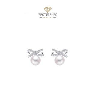 (BW jewerly) ต่างหูมุก ต่างหูเงิน Sweetie ต่างหูแฟชั่น ตุ้มห…