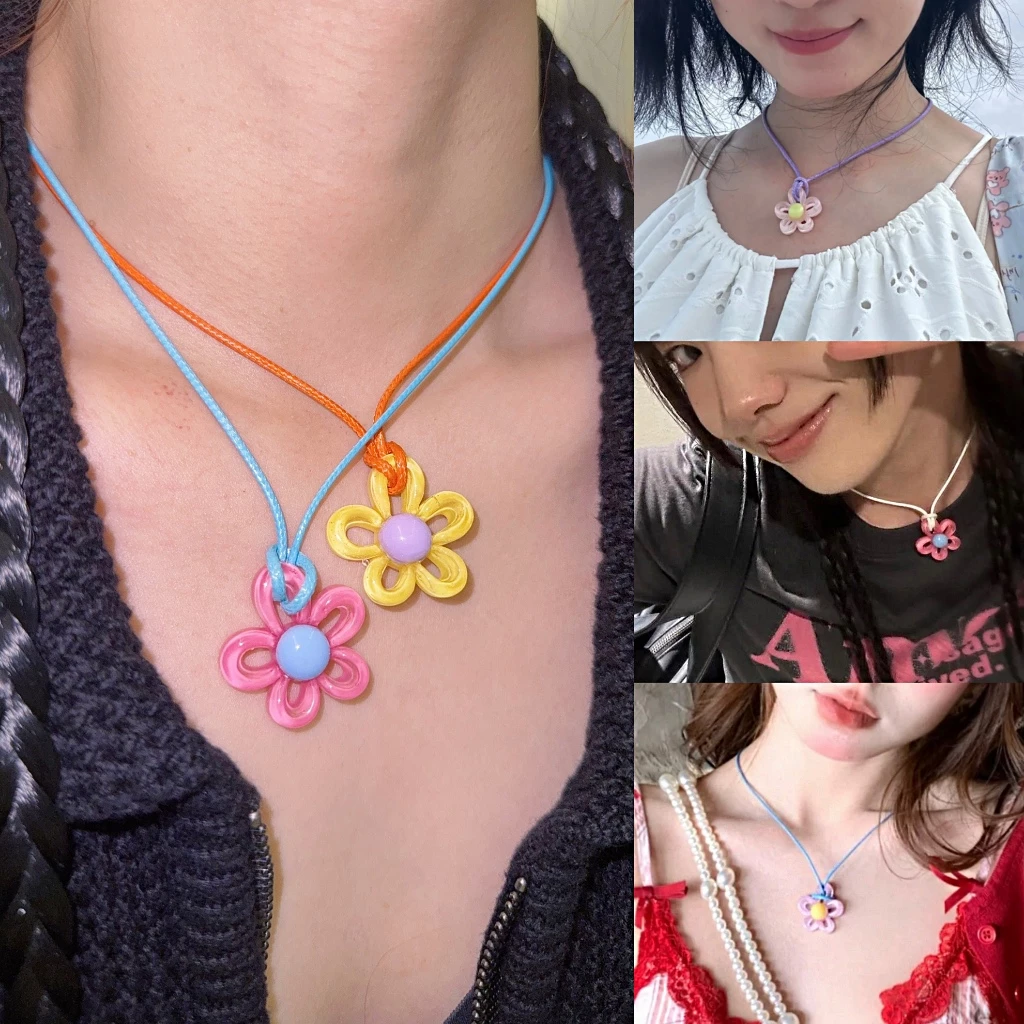 สร้อยคอ สร้อยคอy2k ดอกไม้💐 เข้ากับทุกการแต่งกาย dopamine สีสันสดใส💫