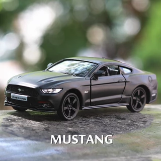 (ส่งจากไท)โมเดลรถยนต์เหล็ก สเกล 1:36 Ford Mustang ขนาดเล็ก แบบเปิดประตู