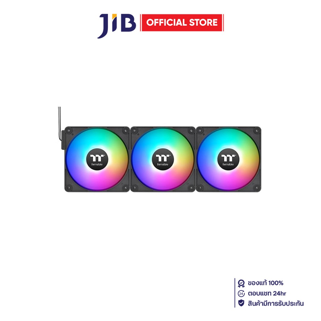 CASE FAN (พัดลมเคส) THERMALTAKE CT140 EX REVERSE ARGB SYNC - BLACK (3-FAN PACK)