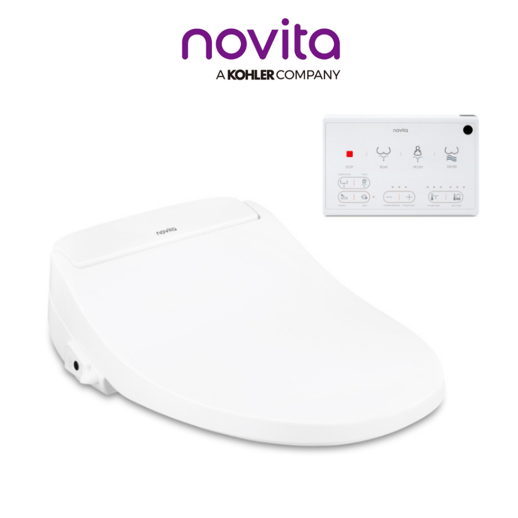 NOVITA Compact plus bidet ฝารองนั่งอเนกประสงค์ รุ่น คอมแพคพลัส K-28243X-WK