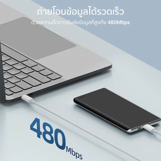 CUKTECH CTC515N 5A 100W สาย USB-C to USB-C รองรับการถ่ายโอนข้อมูล 480Mbps ความยาวสาย 1.5 เมตร -2Y