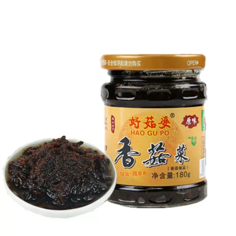 ซอสพริกเห็ด น้ำพริกเห็ดหอม(เจ) พร้อมทาน(好姑婆 香菇菜)ขนาด 180g เห็ด น้ำพริก ซอสพริก รสชาติเผ็ดอร่อย หอมเครื่องเทศและเห็ดหอม