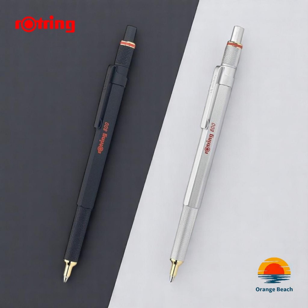 rOtring 800 Ballpoint Pen/ปากกาหรูดีไซน์เยอรมัน/หัวเก็บได้/มาตรฐานระดับมืออาชีพ