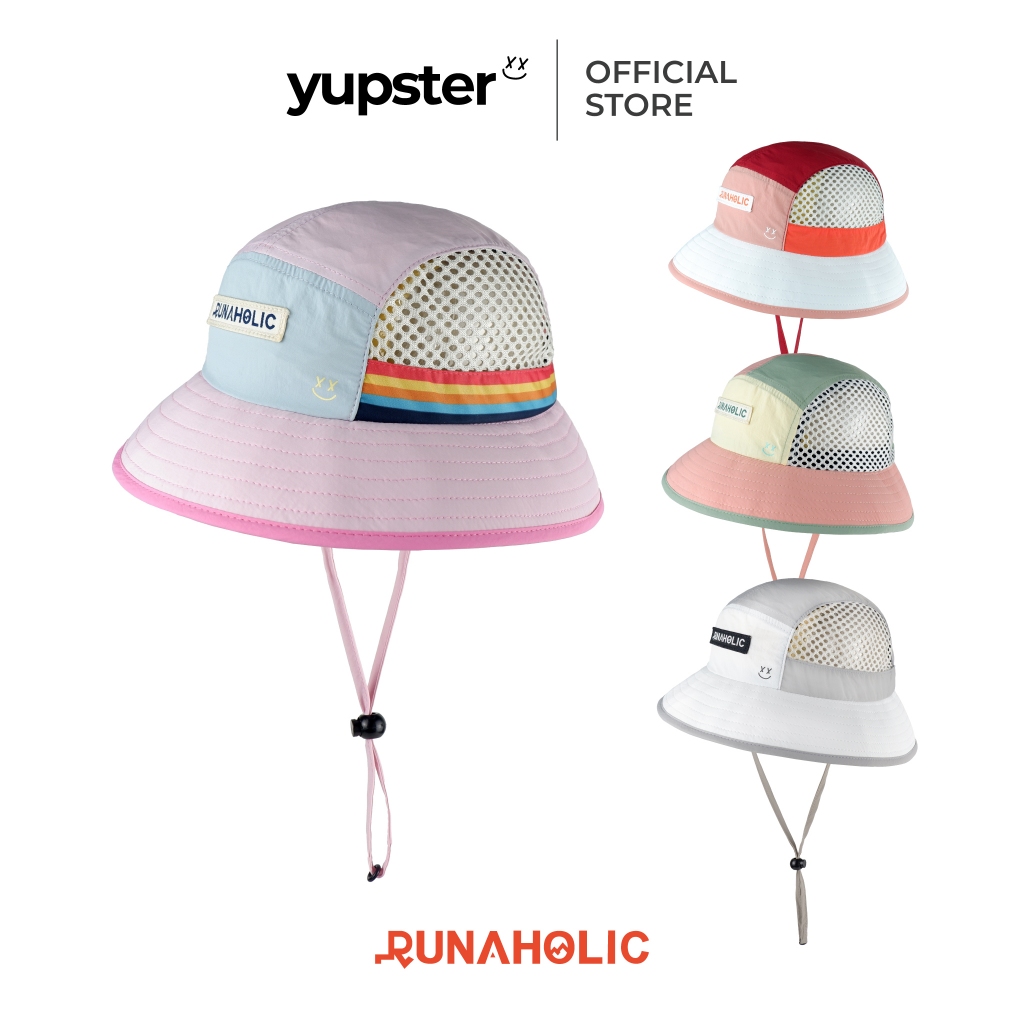 Yupster x Runaholic - หมวกบักเก็ต ตาข่ายข้าง เบาแห้งไว สำหรับกิจกรรม OUTDOOR