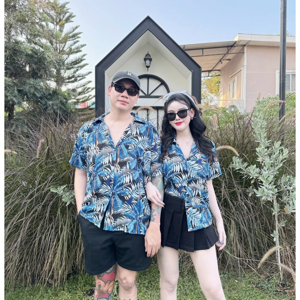 เสื้อสงกรานต์ลายใบเฟิร์น คอปก แขนสั้น มีกระเป๋า ผ้าไหมอิตาลีพิมพ์ thumbnail 6