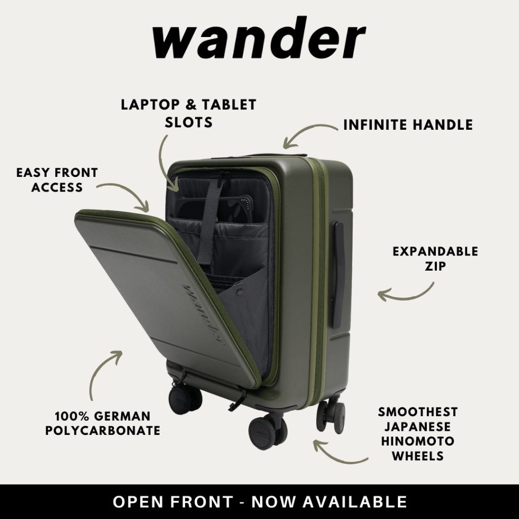 กระเป๋าเดินทาง Wander แบบเปิดหน้า ล้อลื่นที่สุด 20/25/28 นิ้ว | Open Front Luggage 20/25/28 inches