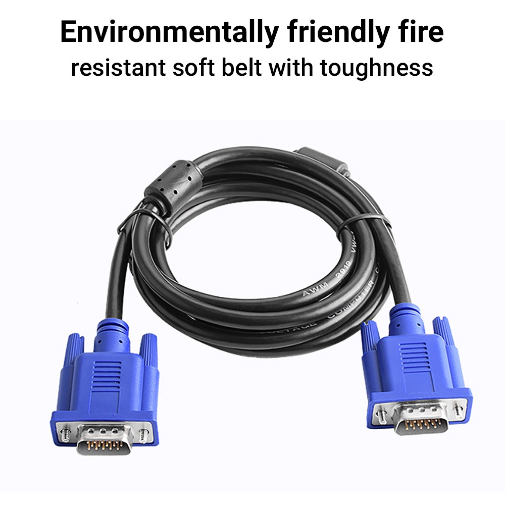 🔥ส่งจากไทย🔥สาย VGA 3+5 คุณภาพสูง ความละเอียดสูง รองรับ 1080P สำหรับคอมพิวเตอร์ โปรเจกเตอร์ ทีวี (1.5M / 3M) - รูปที่ 4