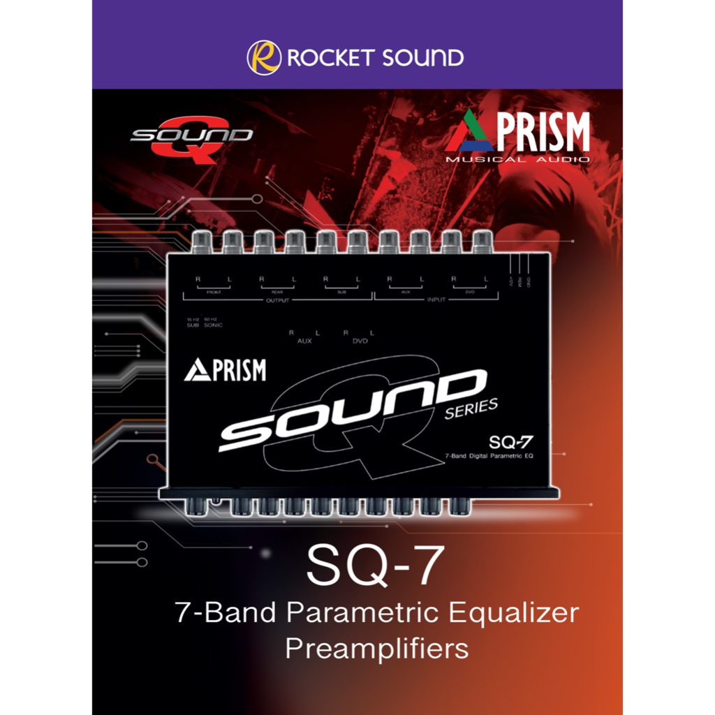 Prism Pre-Amplifier SQ-7  เชื่อมต่อเครื่องเล่นของคุณ ผ่านอุปกรณ์ปรับแต่งของ Prism SQ7 เพื่อให้มั่นใจ