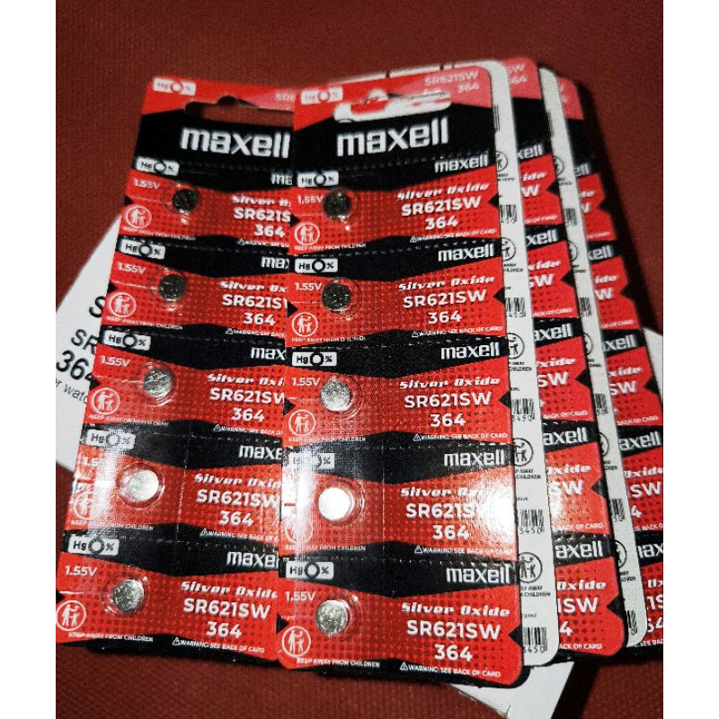 ถ่านกระดุม Maxellของแท้ SR-626SW/SR-621SW ถ่านใส่นาฬิกาข้อมือ