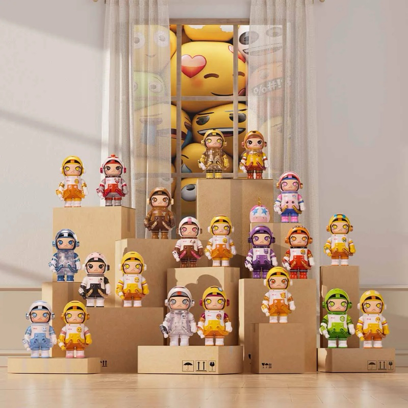 *พร้อมส่งในไทย* จุ่มเดี่ยว Mega Space molly x Emoji ของแท้