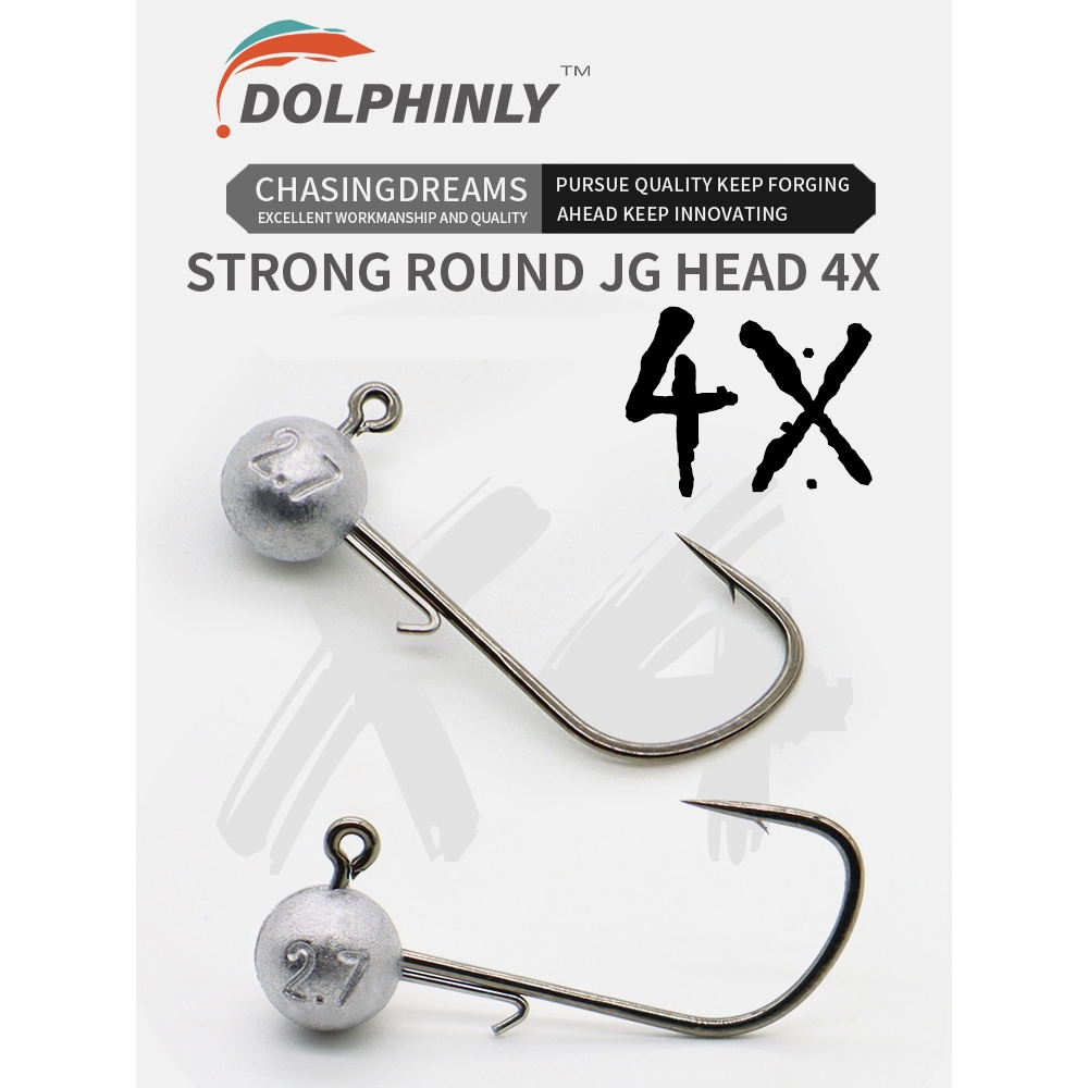 DOLPHINLY Jig HEAD 4X แพ๊ค 5ชิ้น