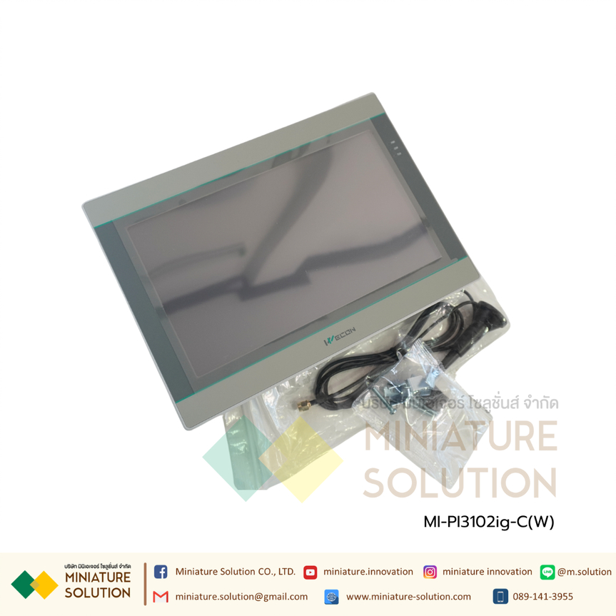 Wecon PI3102ig-C(W) HMI จอ HMI IOT หน้าจอแสดงผล ขนาด 10.2 นิ้ว DC 24V