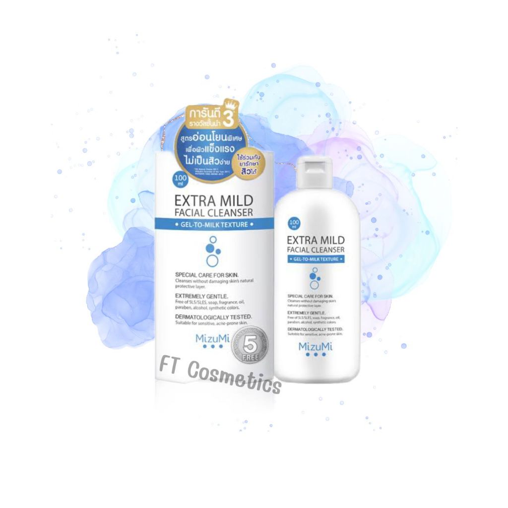 MizuMi Extra Mild Facial Cleanser 100ml.