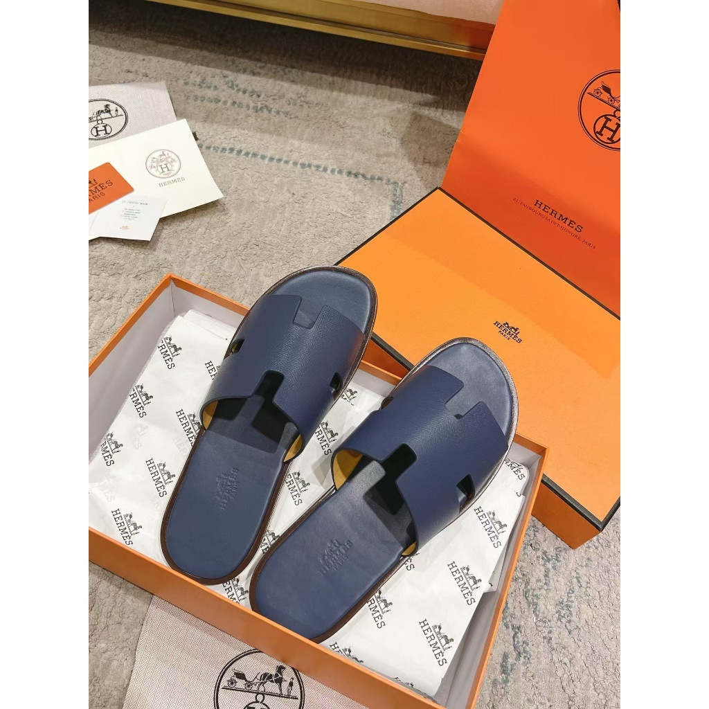 🌸 HERMES   เปิดนิ้วเท้าหนึ่งคำ / รองเท้าแตะผู้ชาย