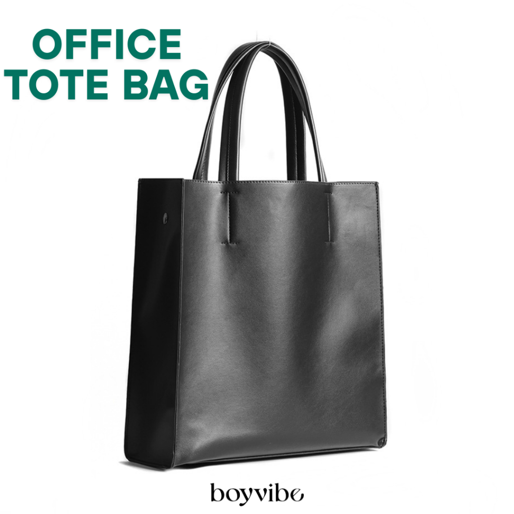 พร้อมส่ง🔥 กระเป๋าถือ กระเป๋าสะพายไหล่ รุ่น Office Tote Bag ใส่โน๊ตบุ๊ค ใส่แล็ปท็อป 13 นิ้วได้ กระเป๋าจุ ใส่ของได้เยอะ