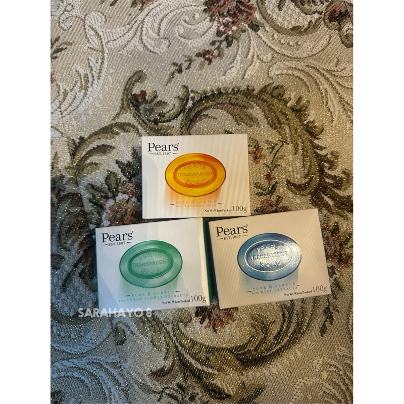 Pears Est.1807 Transparent Soap 100g. แพร์ สบู่ใส