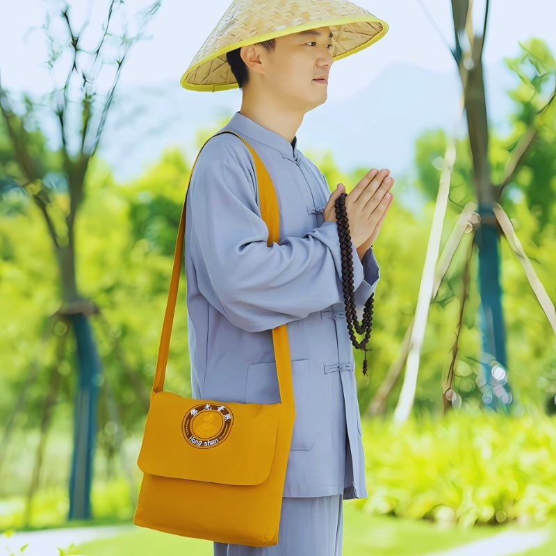 ย่ามพระ กระเป๋าย่ามนักบวชปฏิบัติธรรม ย่ามใส่ของมีซิป กระเป๋าผ้าโทเร ย่ามพระสงฆ์