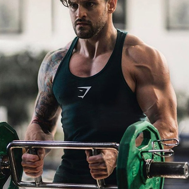 เสื้อกล้าม GYMSHARK #1 / Gym Fashion ผ้าคอตตอนออแกนิค ใส่ออกกำลังกาย ไม่อมเหงื่อ ผ้านิ่มใส่สบาย ระบา