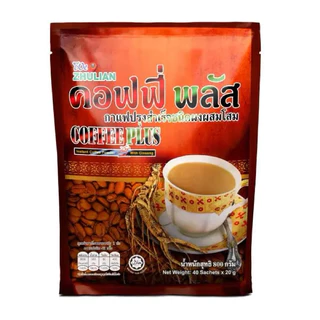 คอฟฟี่ พลัส กาแฟปรุงสำเร็จชนิดผงผสมโสม (40 ซอง) แท้100%