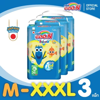 [สินค้าใหม่] GOON Friend Happy Leg Guard กูน เฟรนด์ ซึมซับ 4 ผ้าอ้อมเด็กแบบกางเกง ไซส์ M-XXXL จำนวน 3 แพ็ค (ขายยกลัง)