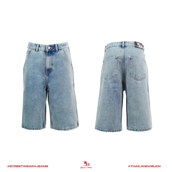 BUCKOFF : รุ่น SHJ302 กางเกงขาสั้น กางเกงยีนส์  กางเกงยีนส์ผู้หญิง กางเกงยีนส์ผู้ชาย
