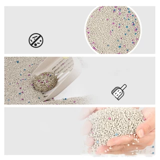 (ซื้อ4ถุง ส่งฟรี) ทรายแมว Fluffy PAW 10 ลิตร ดับกลิ่นดี - Bentonite Cat Litter 10 L
