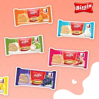 ยกแพ็ค บิสชิน เวเฟอร์ 5บาท 12ชิ้น มะพร้าว สตอเบอร์รี่ ช็อคโกแลต นม บลูเบอร์รี่ กรอบ อร่อย หวาน ขนม
