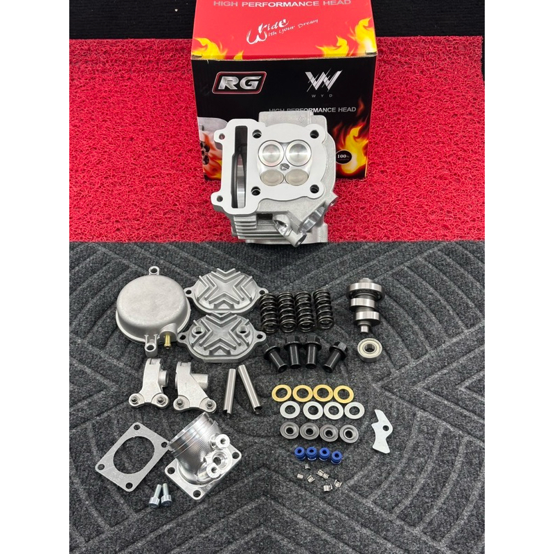 ฝาสูบmio/4วาวขนาดวาว27-24มิลใส่ลูก67ขึ้นพร้อมอุปกรณ์ในฝาพร้อมคอหรีดฝาสูบยังไม่เซ็ทหลังวาว