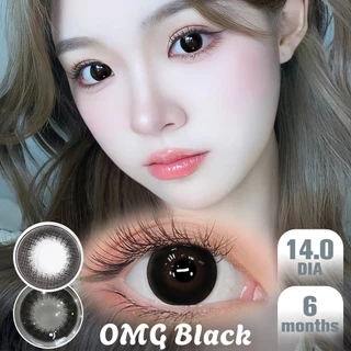 Magister & Realcon คอนแทคเลนส์ OMG คอนแทคเลนส์สายตาสั้น สีน้ำตาล contact lens ใช้ได้หนึ่งปี คอนแทคเลนส์แบบมีองศา 14.0mm