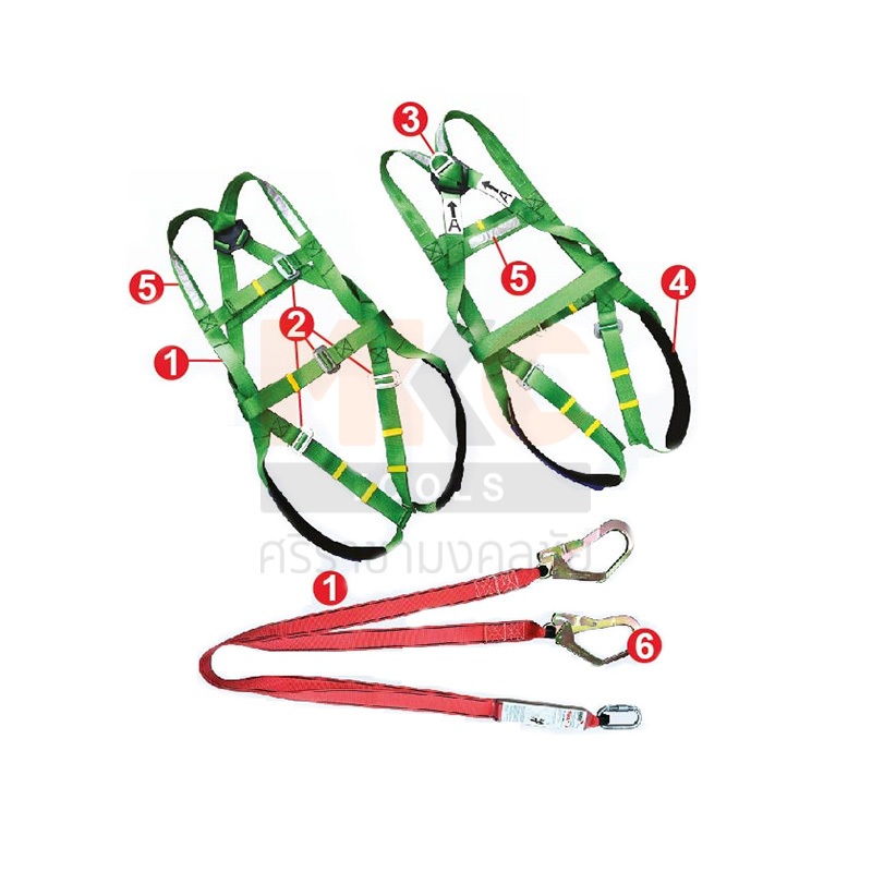 YAMADA เข็มขัดนิรภัย แบบเต็มตัว FH797