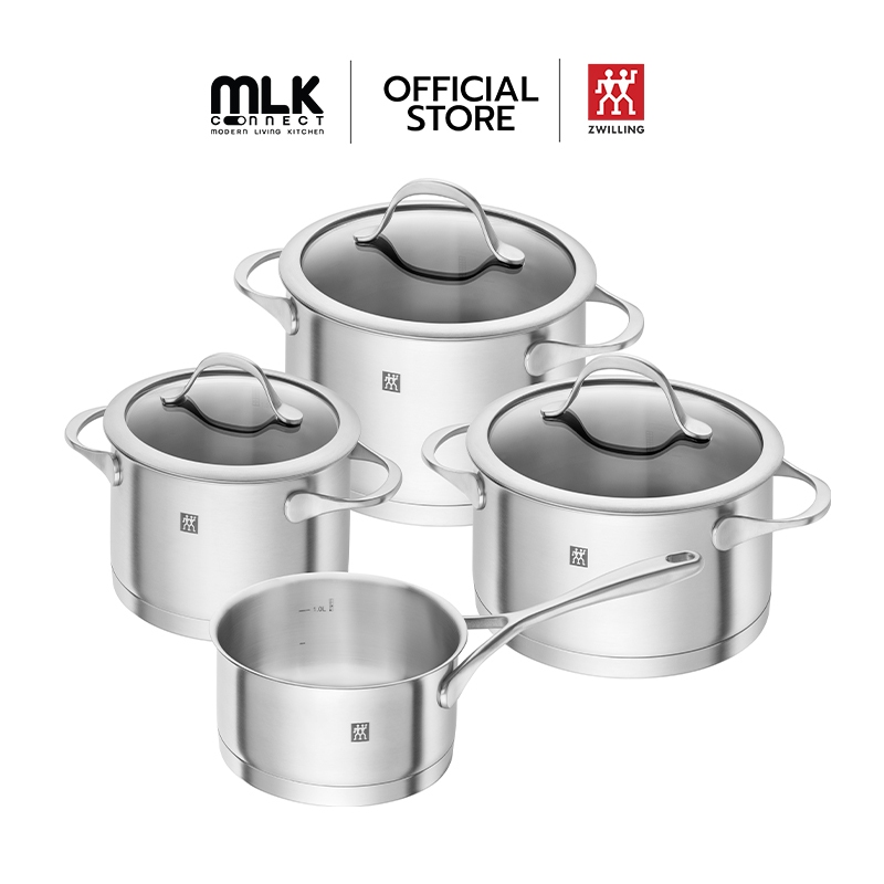 ZWILLING ชุดหม้อสเตนเลสสตีล รุ่น ZWILLING Essence จำนวน 4 ชิ้น N1006146