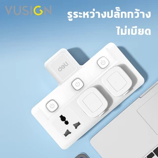 Vusign ปลั๊กไฟ ปลั๊กแปลง กำลังไฟ 10A 2500W อแดปเตอร์แบบสากล ทนความร้อนได้ 750 องศา Universal Adapter