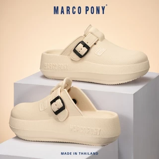 MARCO PONY รุ่น MH9029 รองเท้าแฟชั่นผู้หญิง รองเท้าเปิ ส้นหนา 6 ซม EVA แบบกันน้ำ กันลื่น ทนต่อการสึกหรอ คลายเมื่อยเท้า